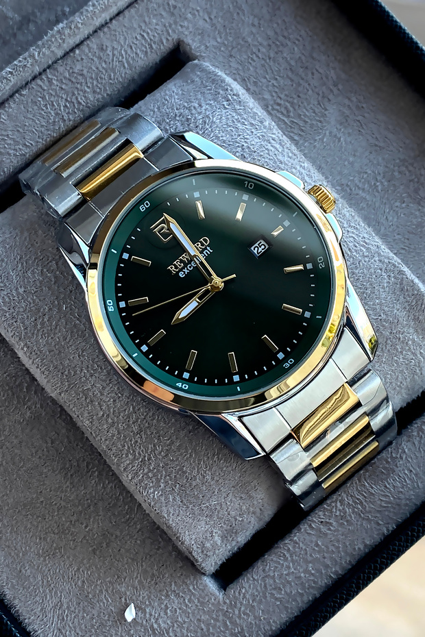 Original Men's Wristwatch Waterproof Steel Band Gift with Box