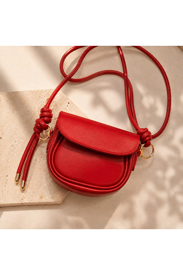 Mini Red Strap Detailed Bag