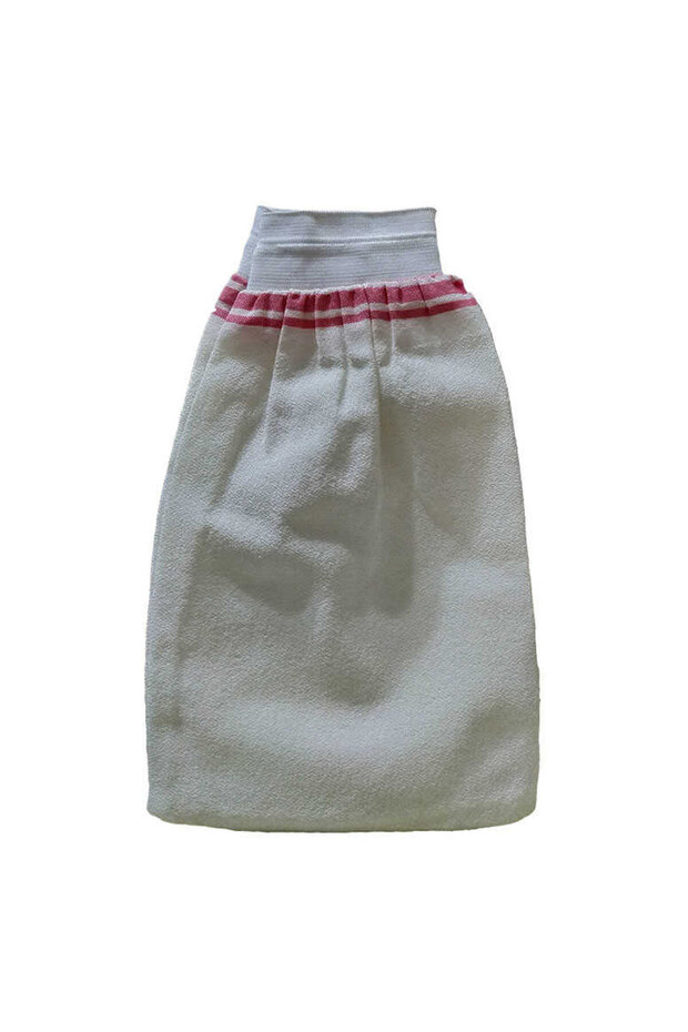 Silk Back and Body Scrubbing Pad Elastic White 15X25