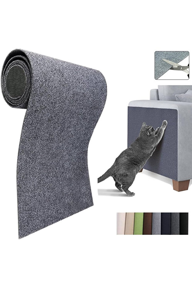 Cat Scratching Mat 30X98 cm – Adhesive Scratching Mat for Sofa, Wall, and Floor Use