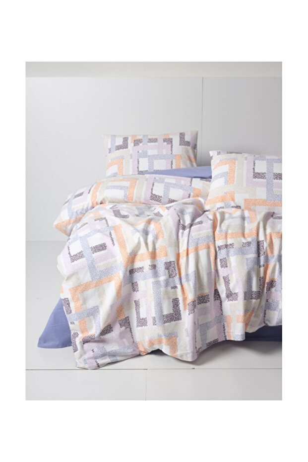 Flannel Duvet Set Double Hayden Lilac