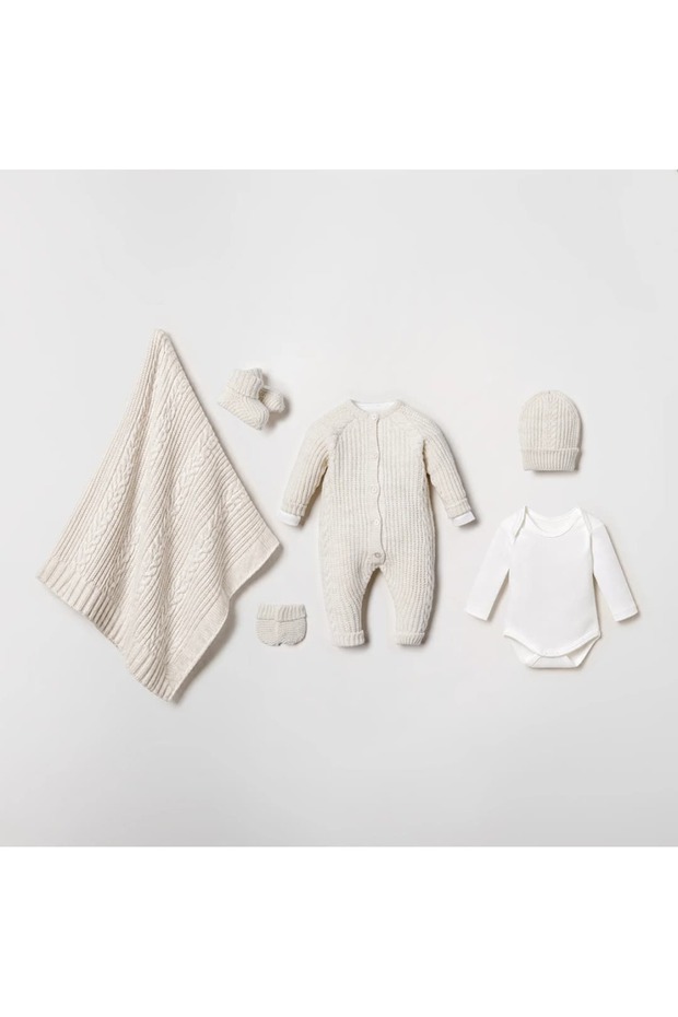 Nipperland Unisex 0-3 Months Thessaloniki Patterned 6-Piece Baby Set