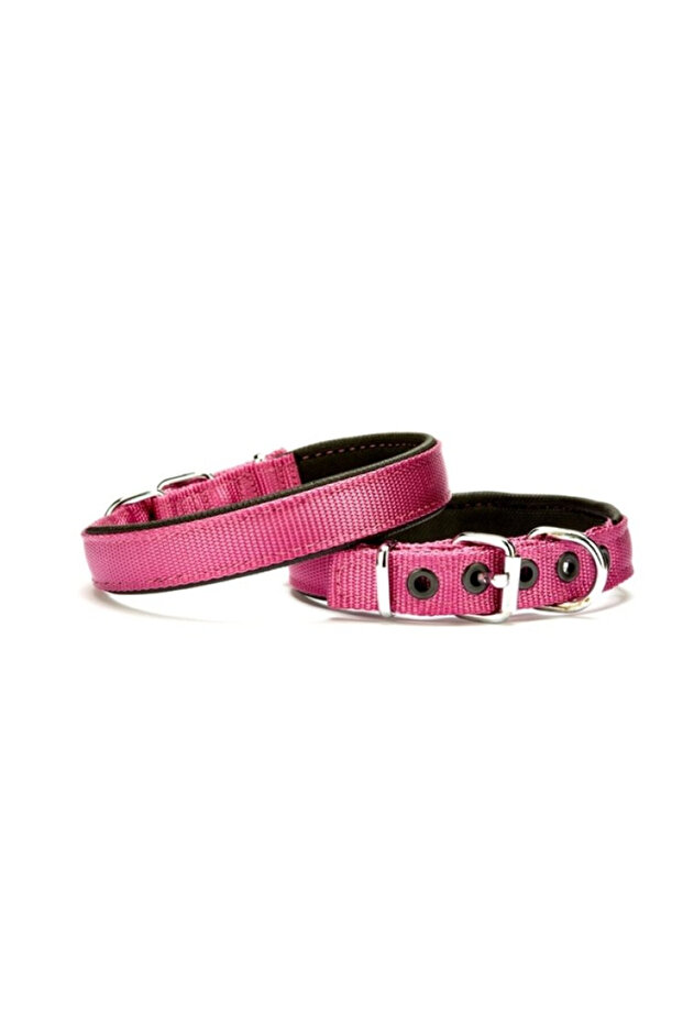 Woven Soft Dog Collar 2 cm X 45 cm Purple