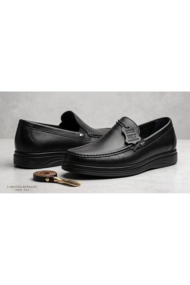 Premium Confort Men's Genuine Leather Orthopedic Sole Casual Sneaker Daily Shoes