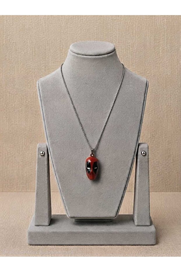Red Masked Themed Necklace
