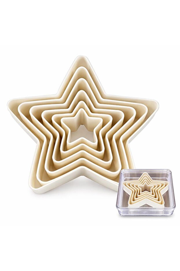Volovan Set Plastic Star Flat 5 Pieces