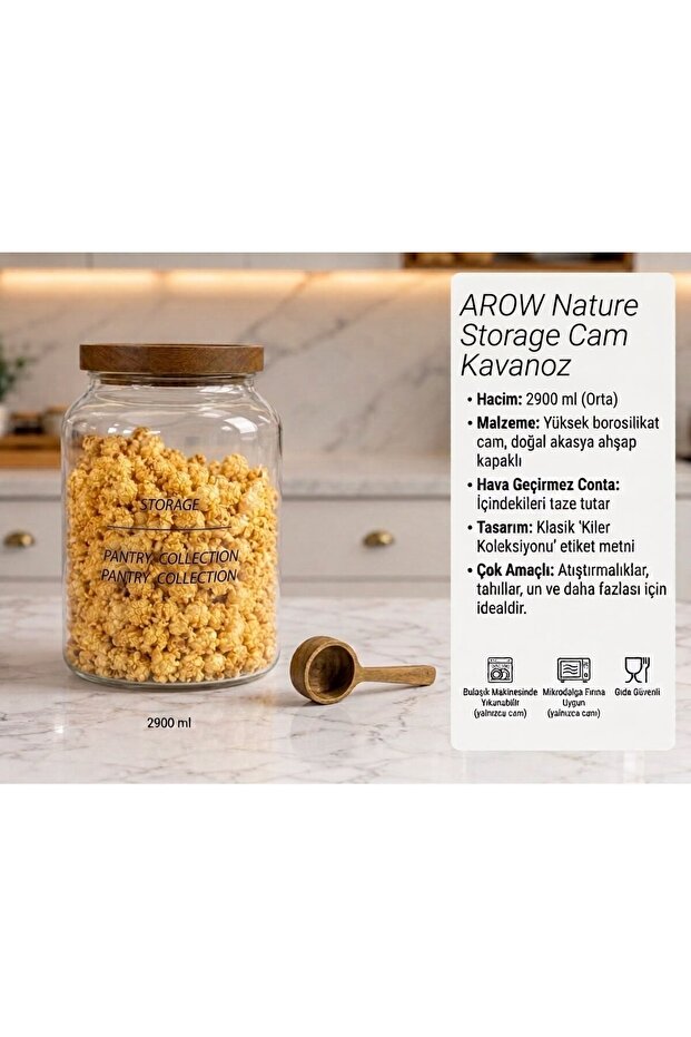 Nature Storage 2.9 Lt Glass Jar