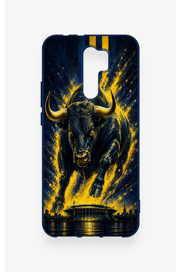 Redmi 9 Compatible Kadiköy Bull Patterned Silicone Case