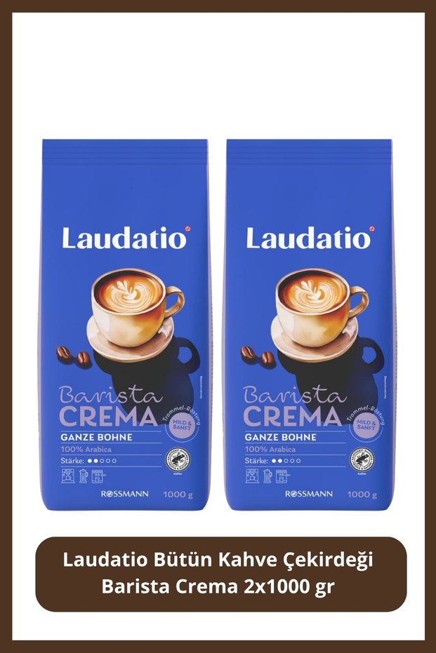 Whole Coffee Bean Barista Crema 2X1000 Gr