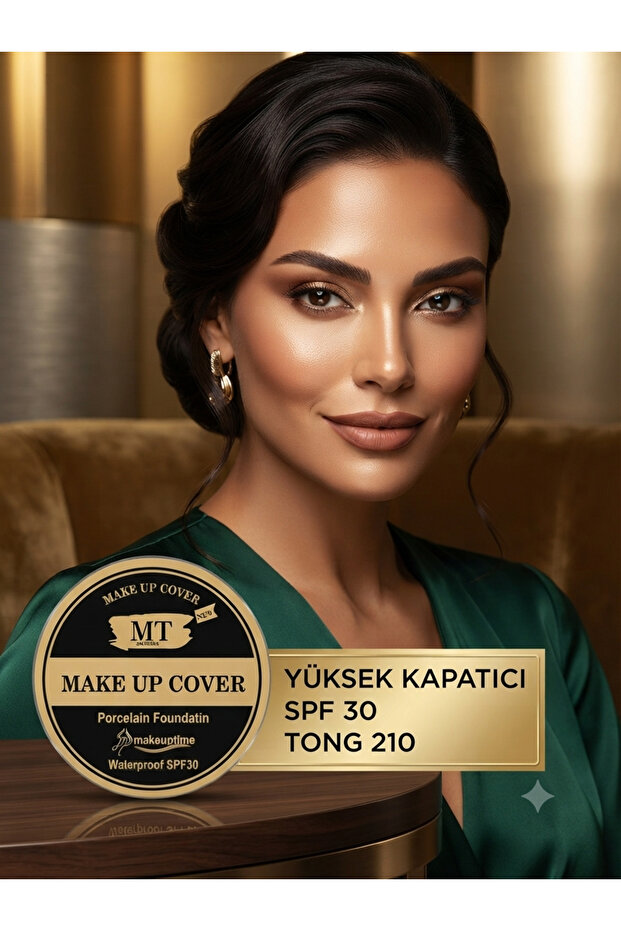 Tb Make up Cover Intense Coverage Porcelain Foundation - No: 210 (Waterproof & Spf 30)