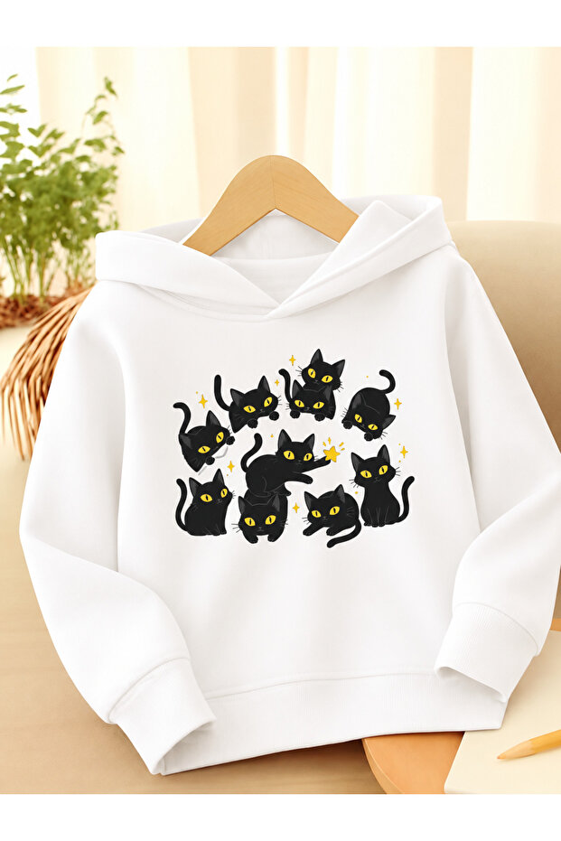 Children's Hooded Printed Sweatshirt