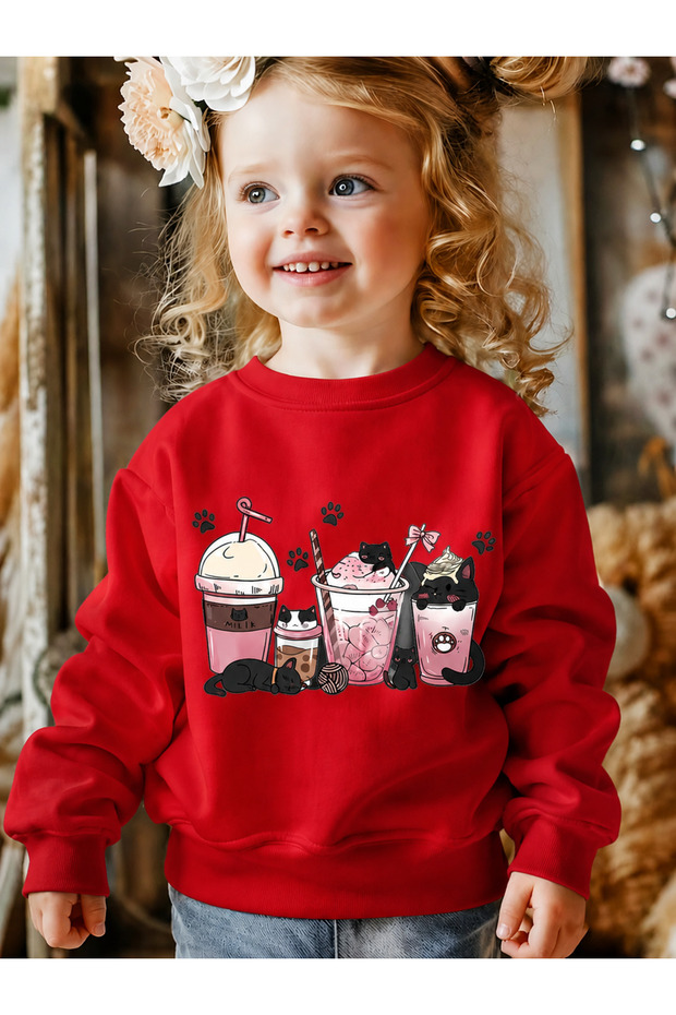 Children's Crew Neck Printed Sweatshirt