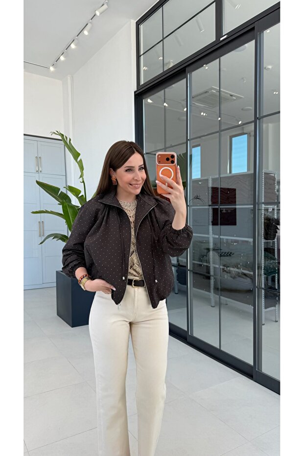Stoned Bomber Jacket Bitter Brown