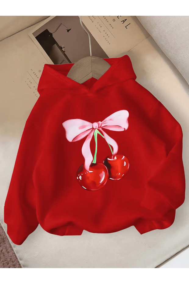 Children's Hooded Printed Sweatshirt
