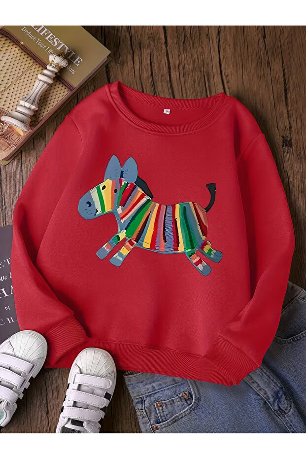 Children's Crew Neck Printed Sweatshirt
