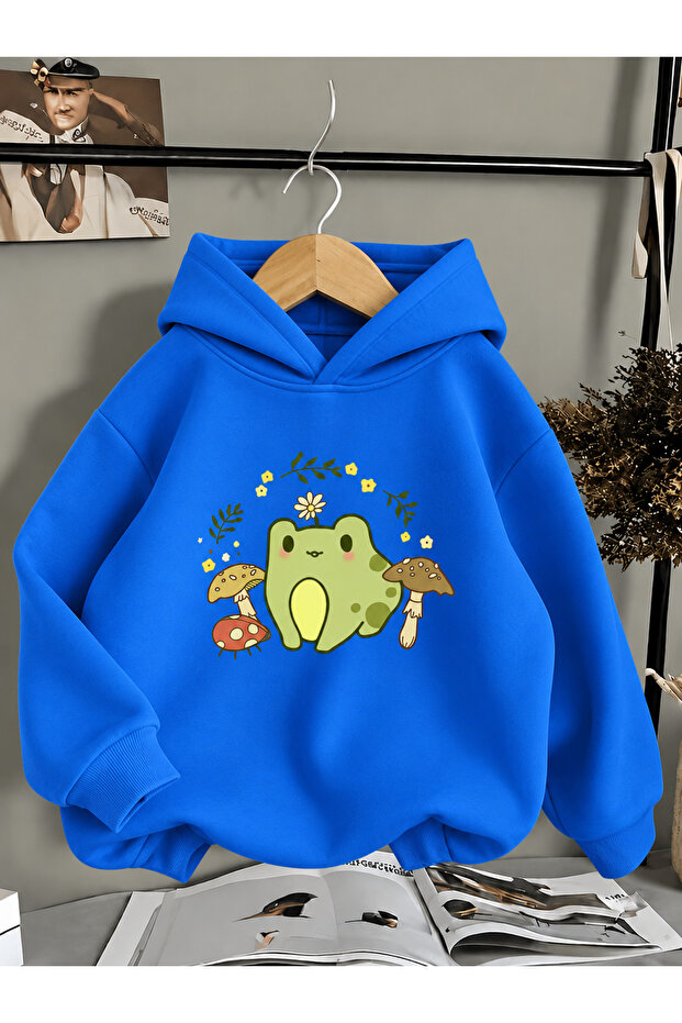 Children's Hooded Printed Sweatshirt
