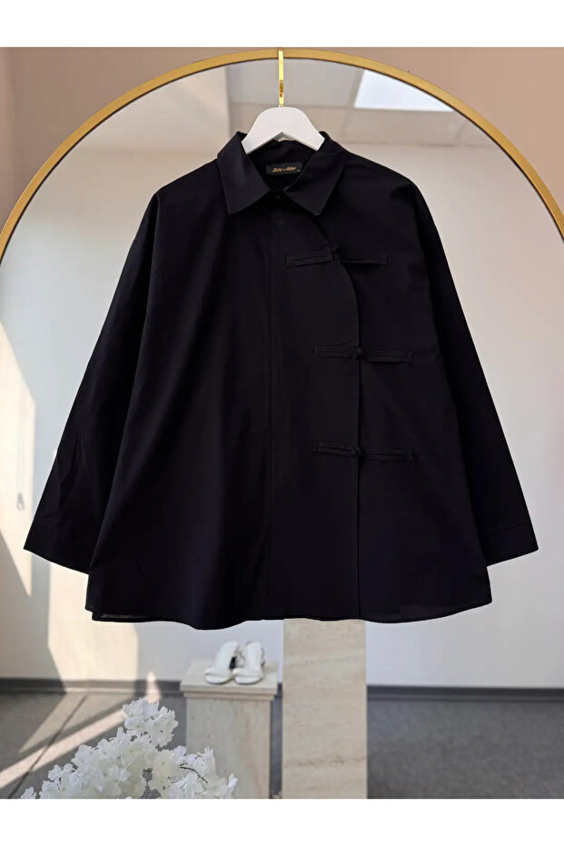 Riva Chinese Button Poplin Shirt