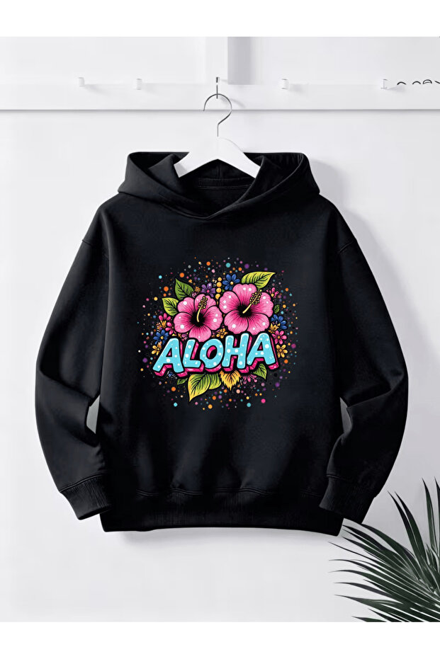 Children's Hooded Printed Sweatshirt