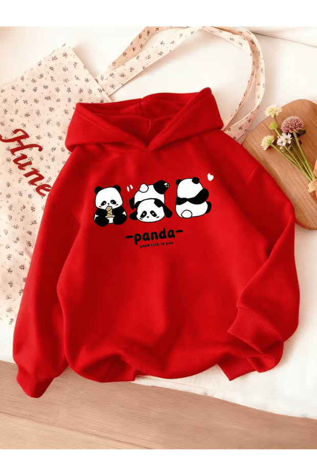 Children's Hooded Printed Sweatshirt