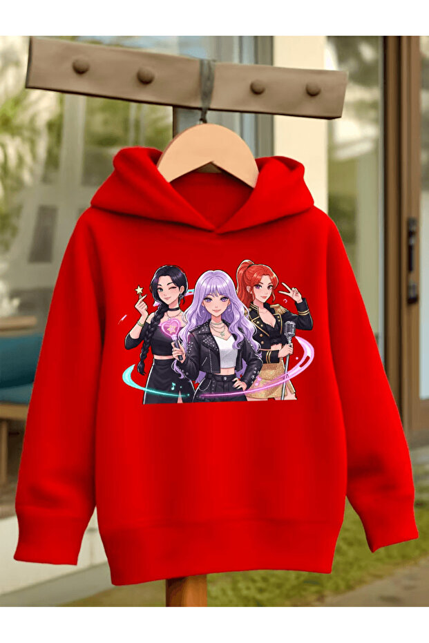 Children's Hooded Printed Sweatshirt