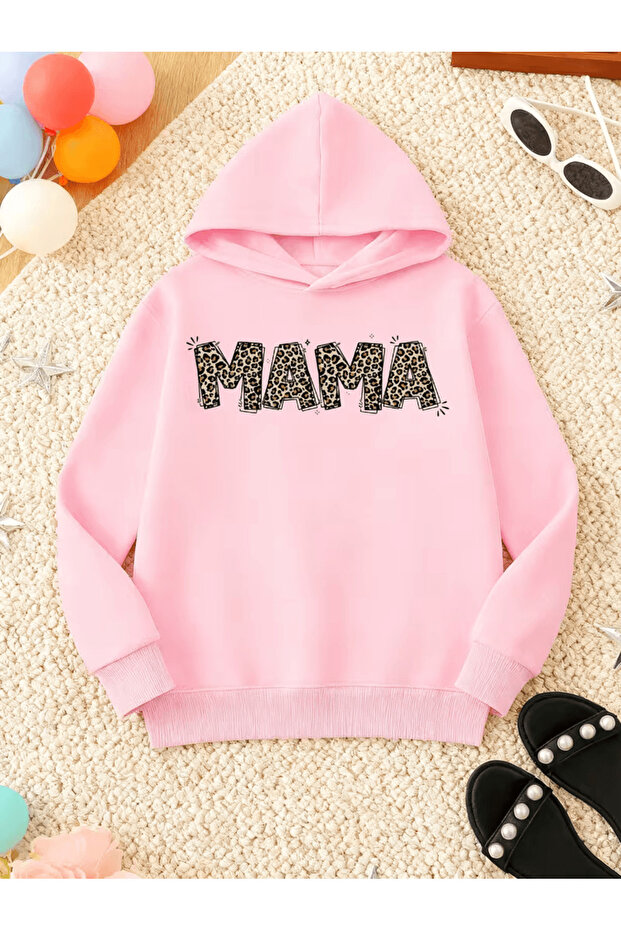 سويت شيرت مطبوع بقلنسوة للأطفال