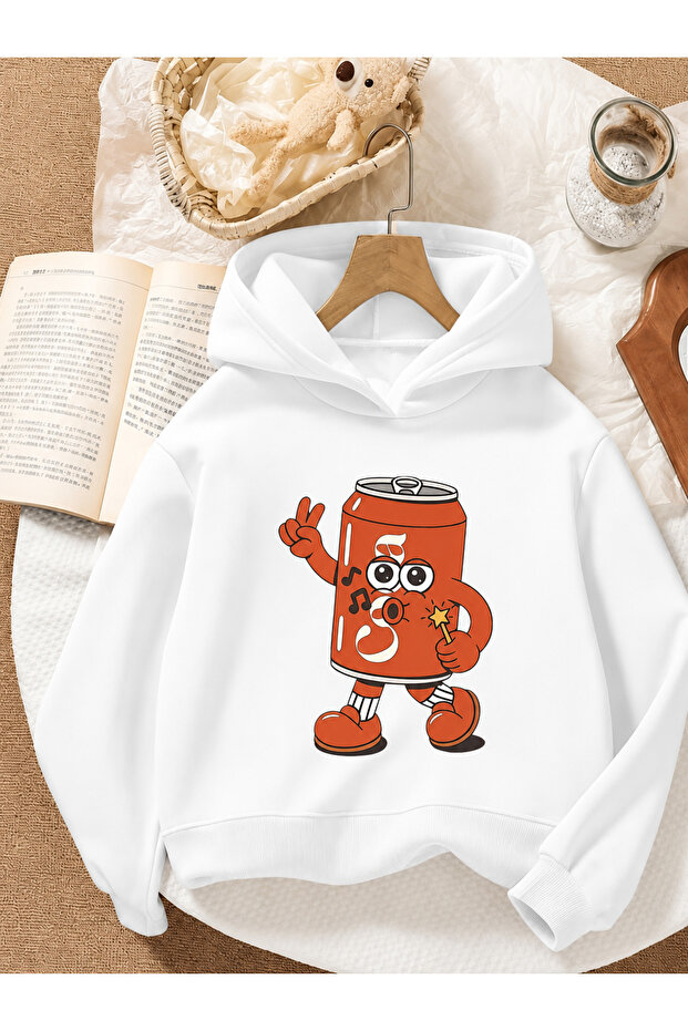 Children's Hooded Printed Sweatshirt
