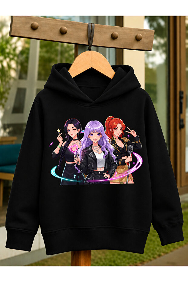 Children's Hooded Printed Sweatshirt