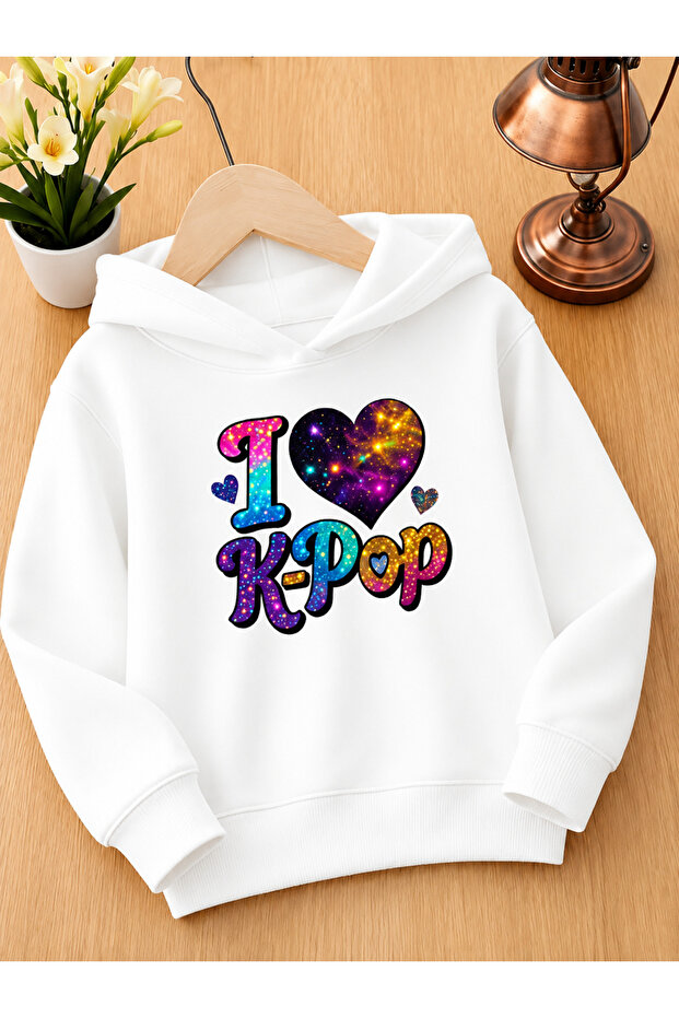 Children's Hooded Printed Sweatshirt