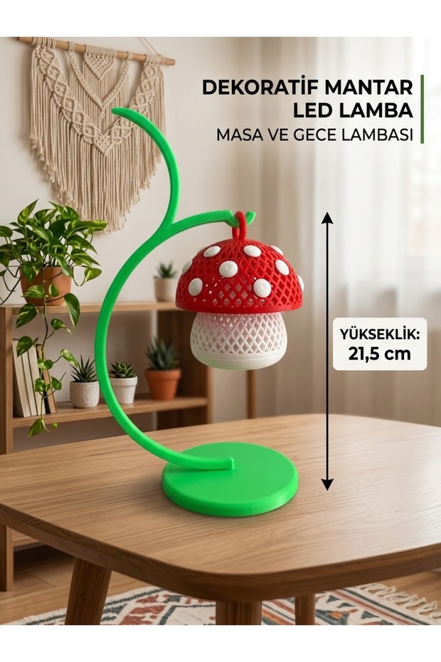 Mini Mantar Tasarımlı Lamba