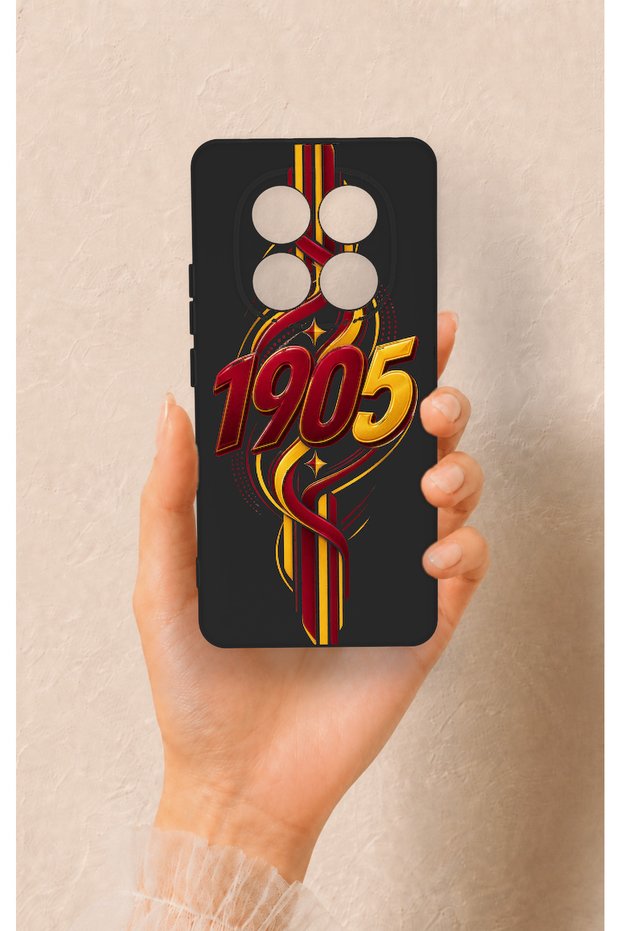 Redmi Note 14 Pro 5g Compatible Yellow Red Ivy Patterned Silicone Case