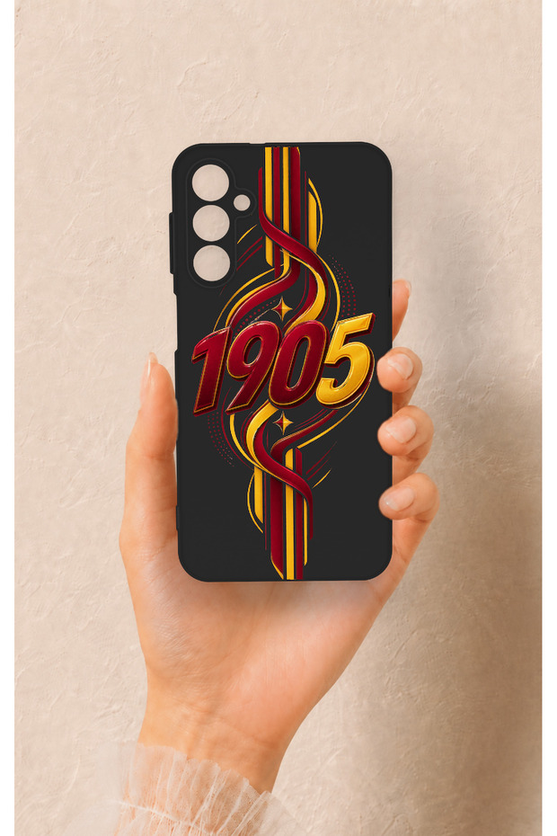 Samsung A24 Compatible Yellow Red Ivy Patterned Silicone Case
