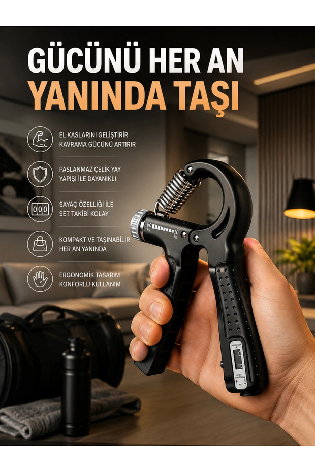 Portable Adjustable Hand Spring with Counter Durable Steel Spring New Generation