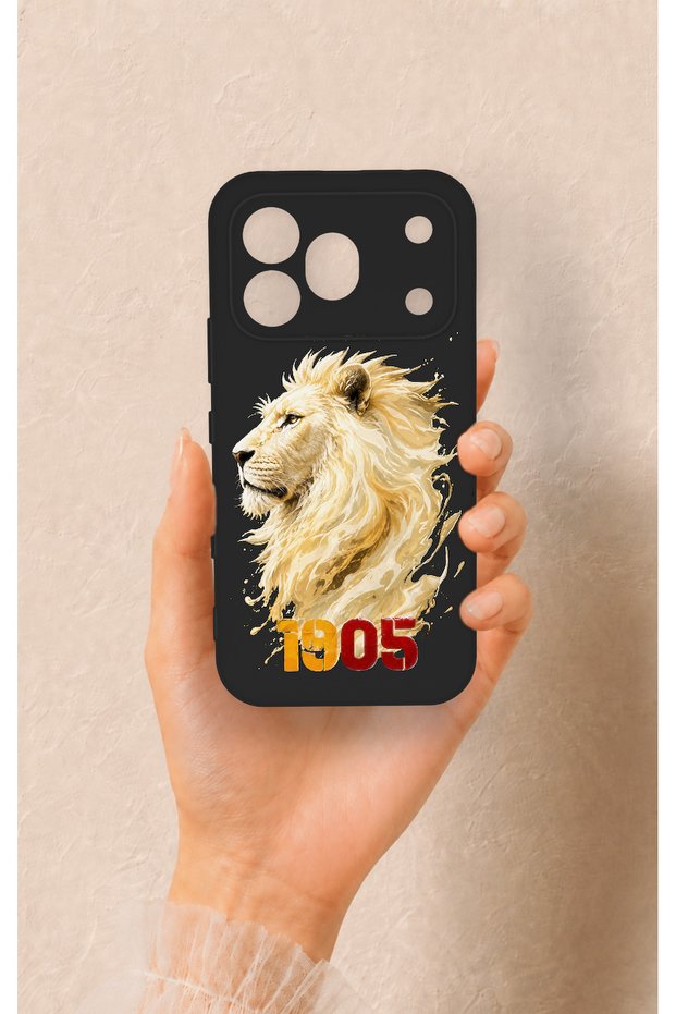 Honor 600 Pro Compatible Yellow Red 1905 Lion Pattern Silicone Case