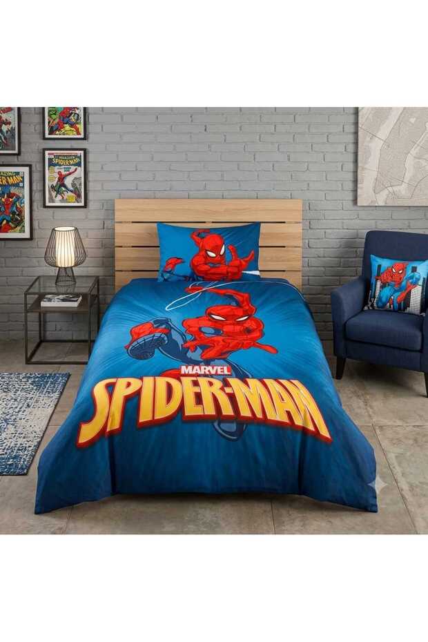 Licensed Spiderman Classical (120 X 200 cm with Elastic Sheet) Single Person Bedding Set