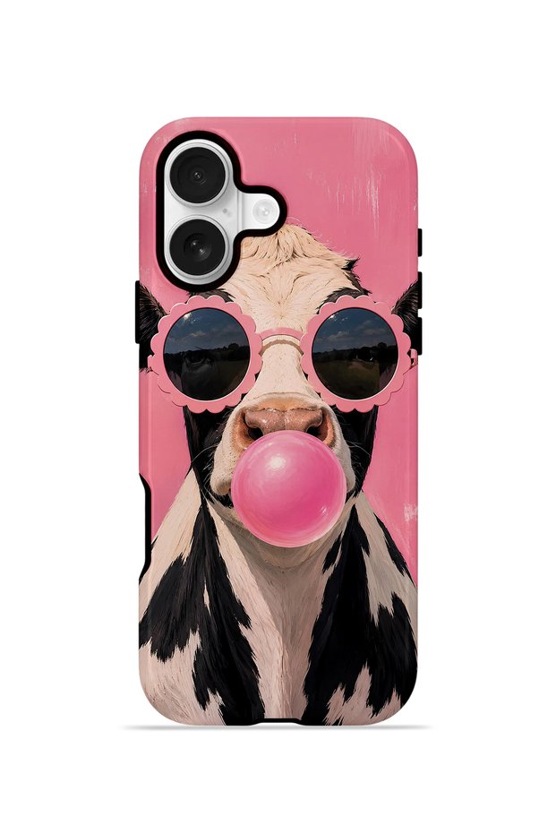 iPhone 16 Vorian Double Layer Case Bubblegum Cow