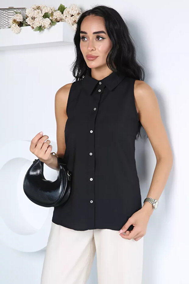 Women's Minimalist Design Zero Sleeve Shirt