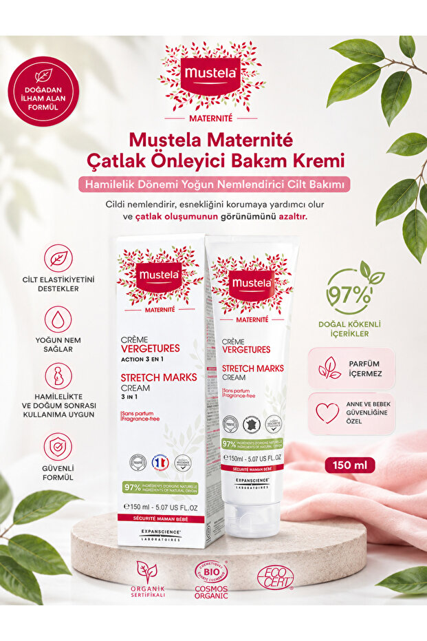 Maternite Stretch 150 ml - Intensive Moisturizing Body Cream to Help Prevent Stretch Marks