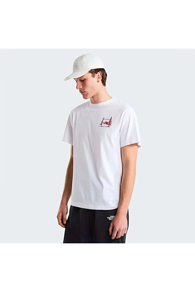 M Camping Relaxed Short Sleeve Tee-Graph White