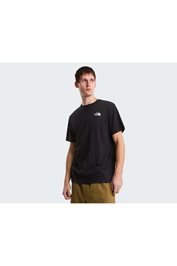 M Vertical Regular Short Sleeve Tee-Grap Black