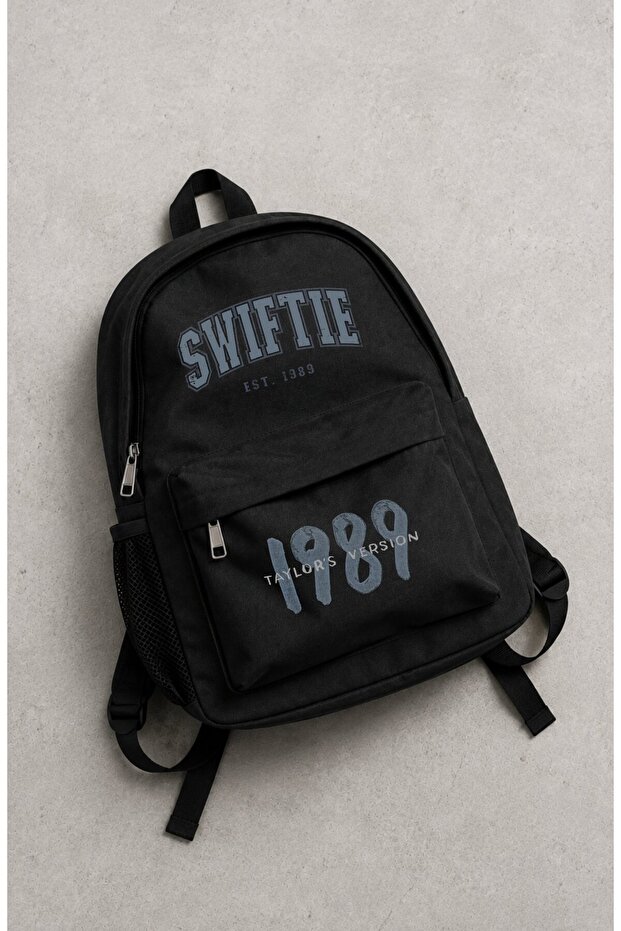 Unisex 1989 Swiftie Printed Backpack, Taylor Swift Themed School Bag