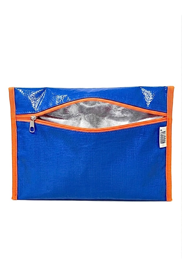 Thermal Insulated Waterproof Pilsa Beach Clutch - Blue (Orange Detail)