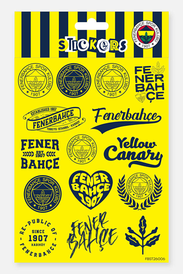 Sticker Set Yellow Navy Blue - Licensed Original