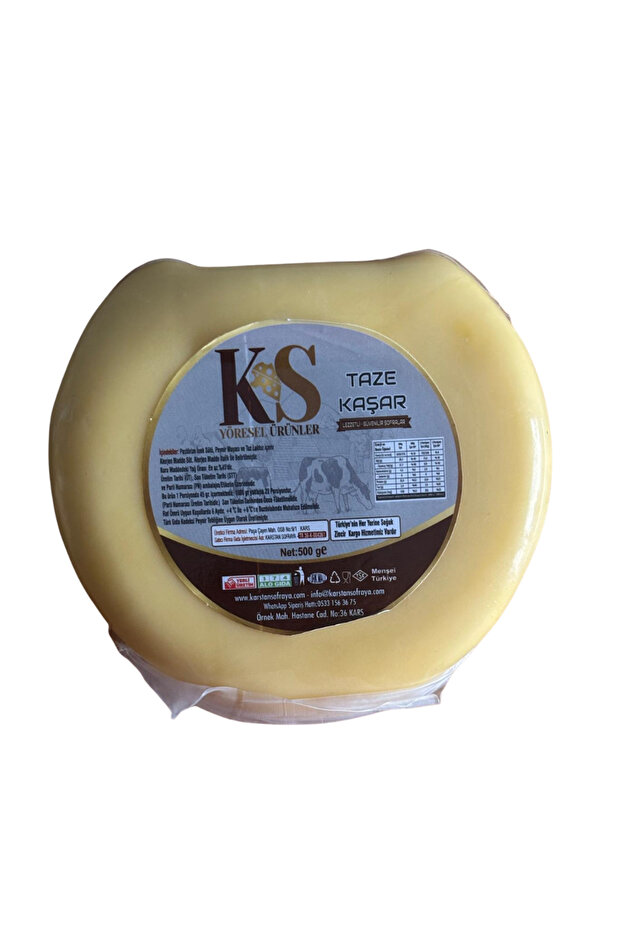 Doğal Kars Taze Kaşar Peyniri (500 Gr)