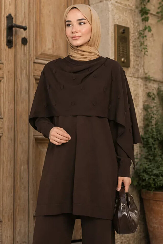 Gülseli Women's Tunic Pants Hijab Double Set