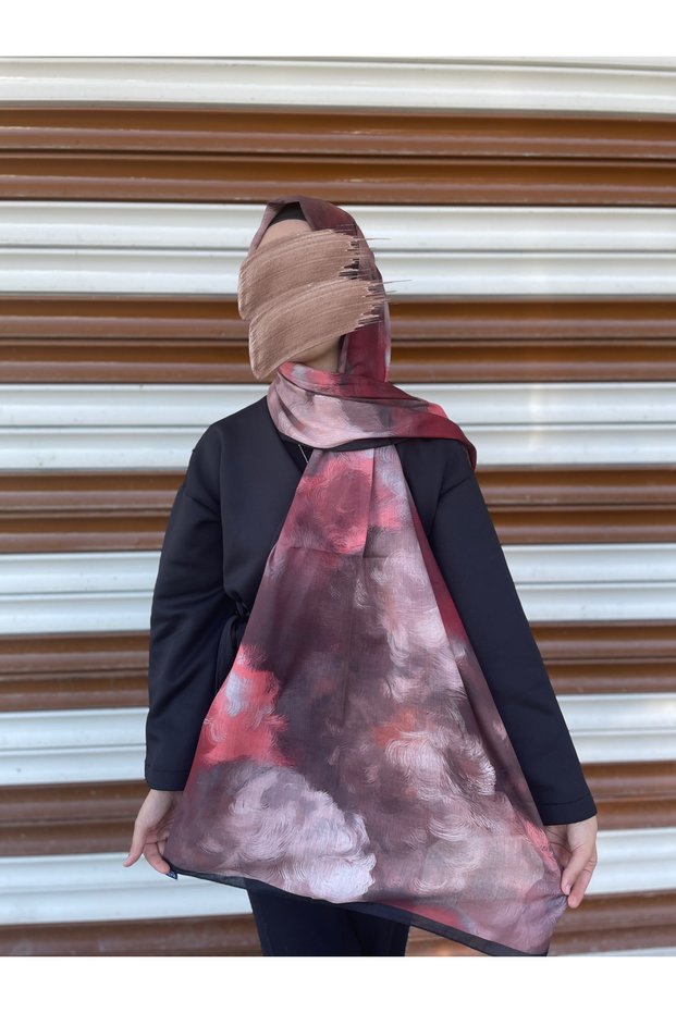 Batik Pattern Voile Silk Shawl