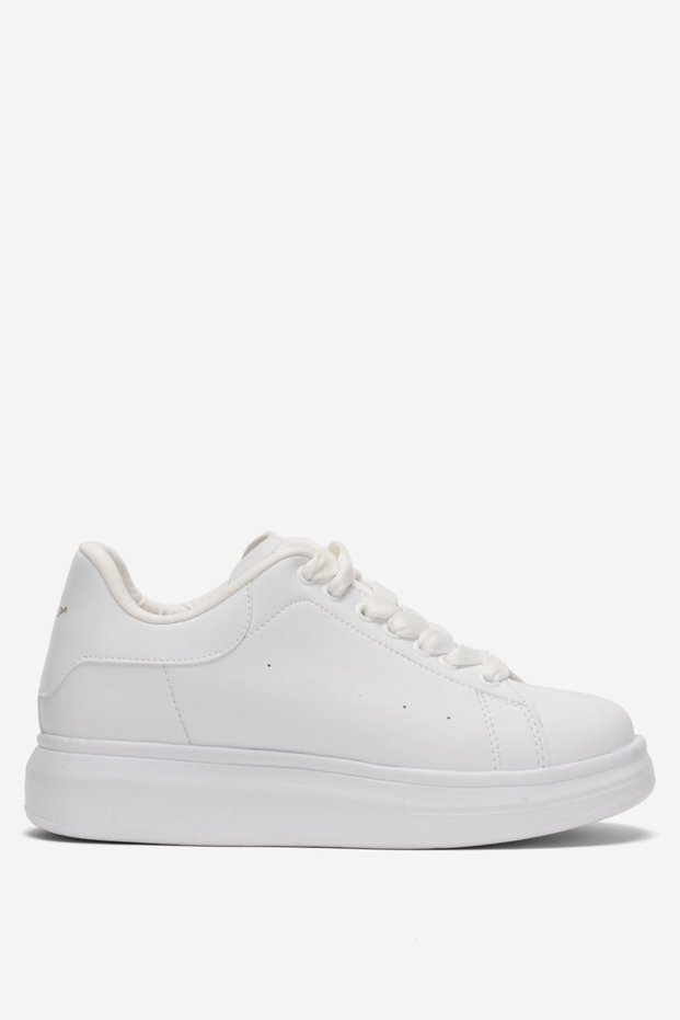 Unisex High Sole Sports Sneaker Shoes White