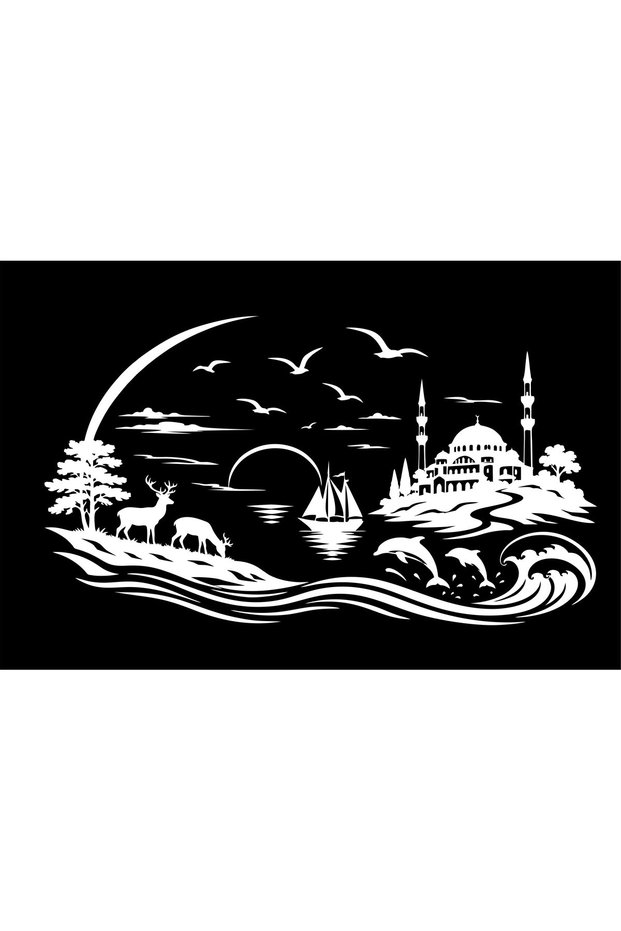 Holiday Travel with a Caravan Auto Sticker (115X56 cm)