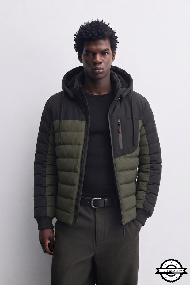 New season regular fit water and cold resistant removable hooded winter men's coat jacket