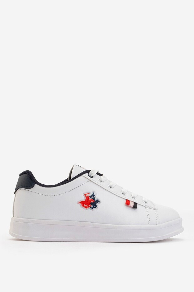 Unisex Sneaker Sports Shoes White-Dark Blue