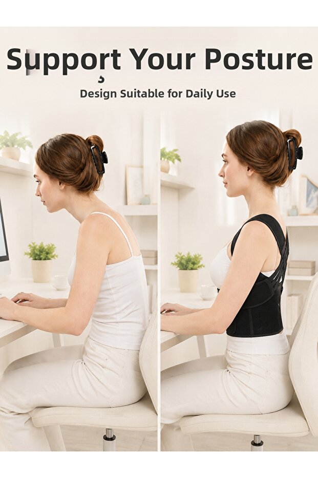 Premium Upright Posture and Posture Correction Corset with Adjustable Cross Elastic Back and Waist Support